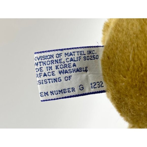 Vintage Mattel Emotions 1985 Teddy Bear With Heart Zippered Hidden Gift Box RARE - Picture 9 of 16